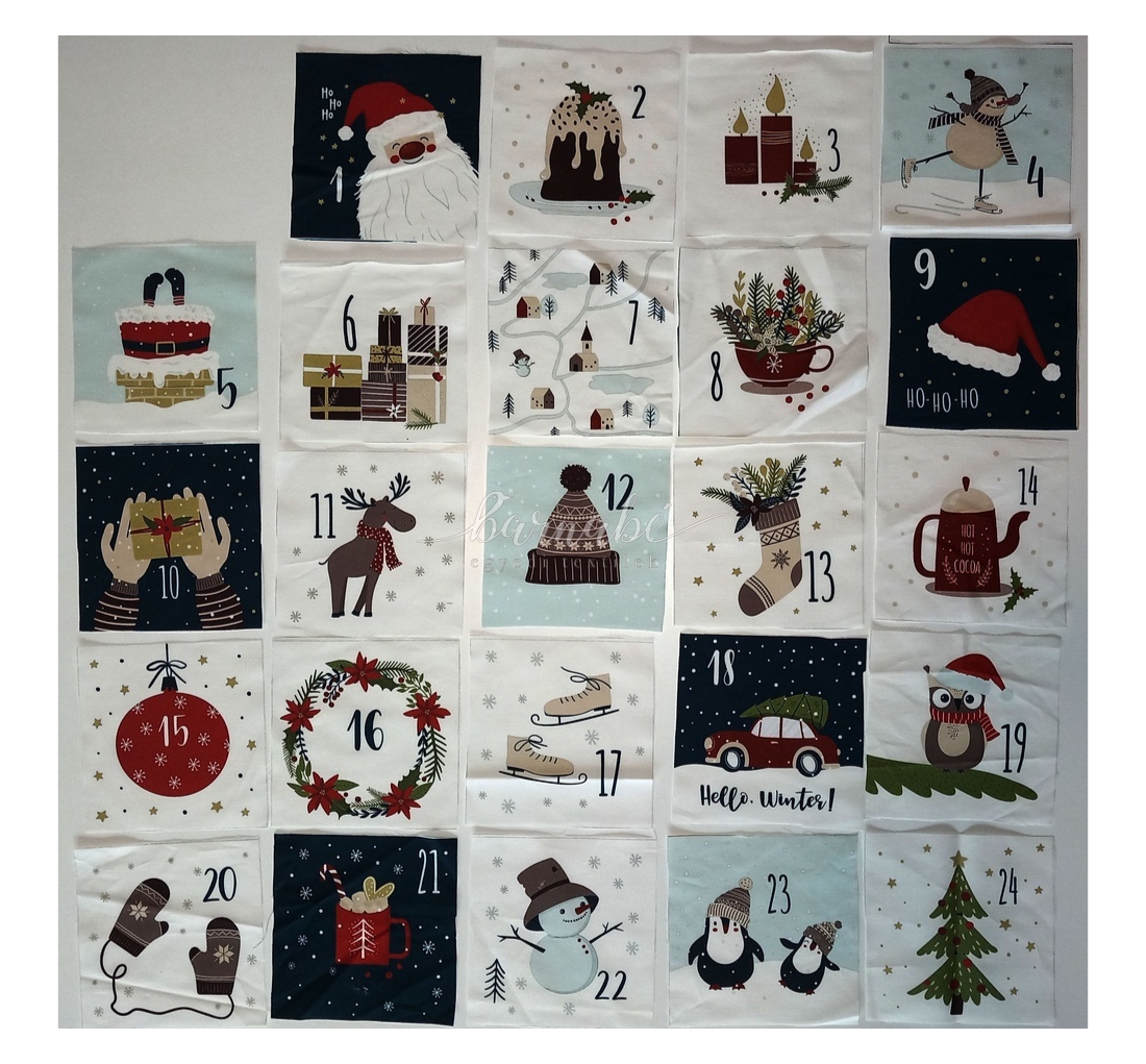 Varrd magad! - adventi kalendárium-textil adventi naptár alap